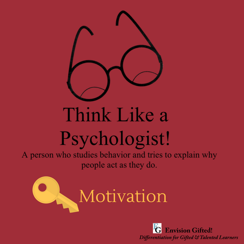 Image Shows Think Like a Psychologist - Motivation