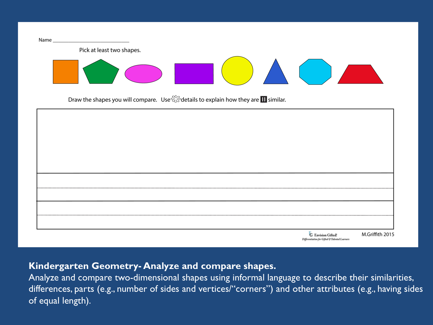 Image shows Primary Differentiated Shapes