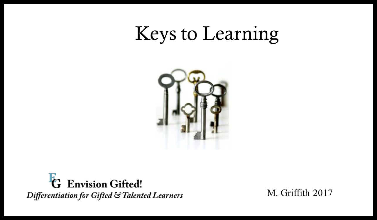 Envision Gifted. Keys to Learning