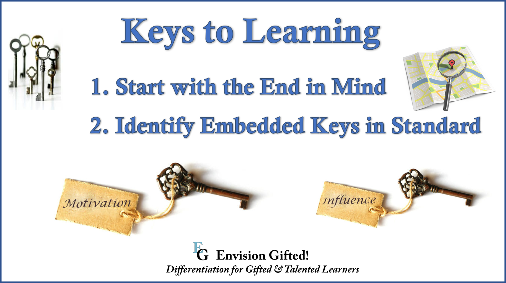 Envision Gifted. Keys Getting Started